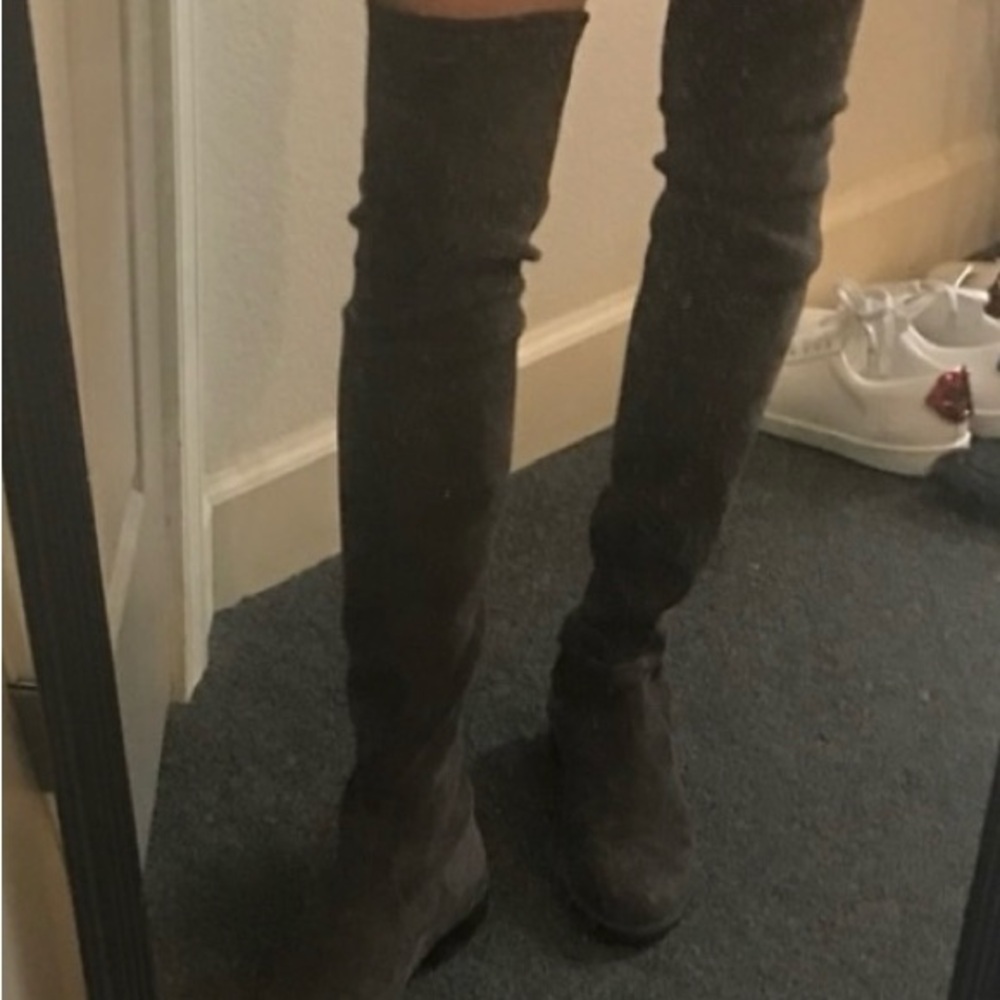 Grey lowland boots. Worn once